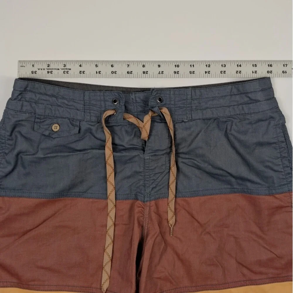 Howler Brothers‎ Waveform Board Shorts Mens 31 Blue Burgundy Yellow Color Block